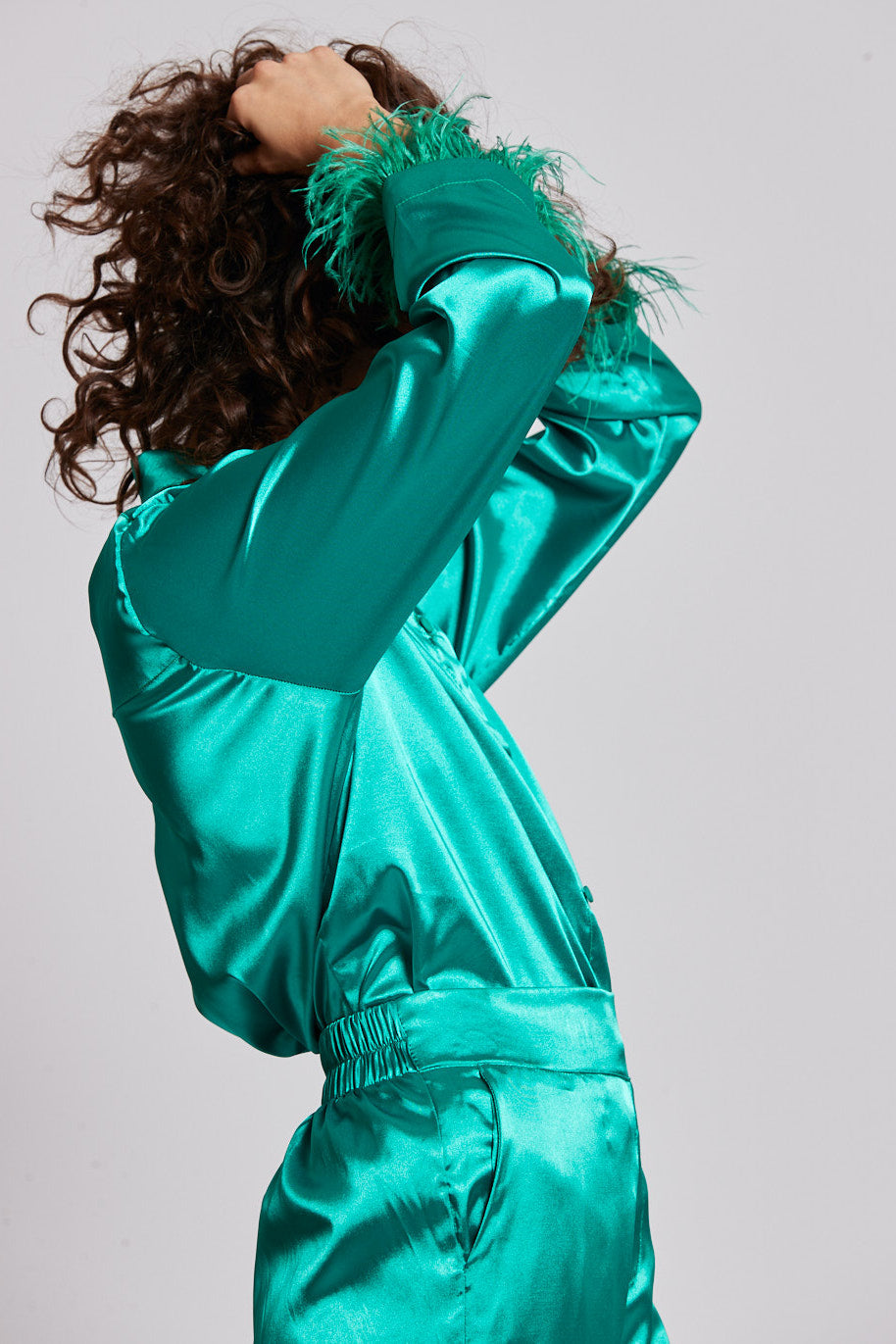 Maria Pants in Emerald Green