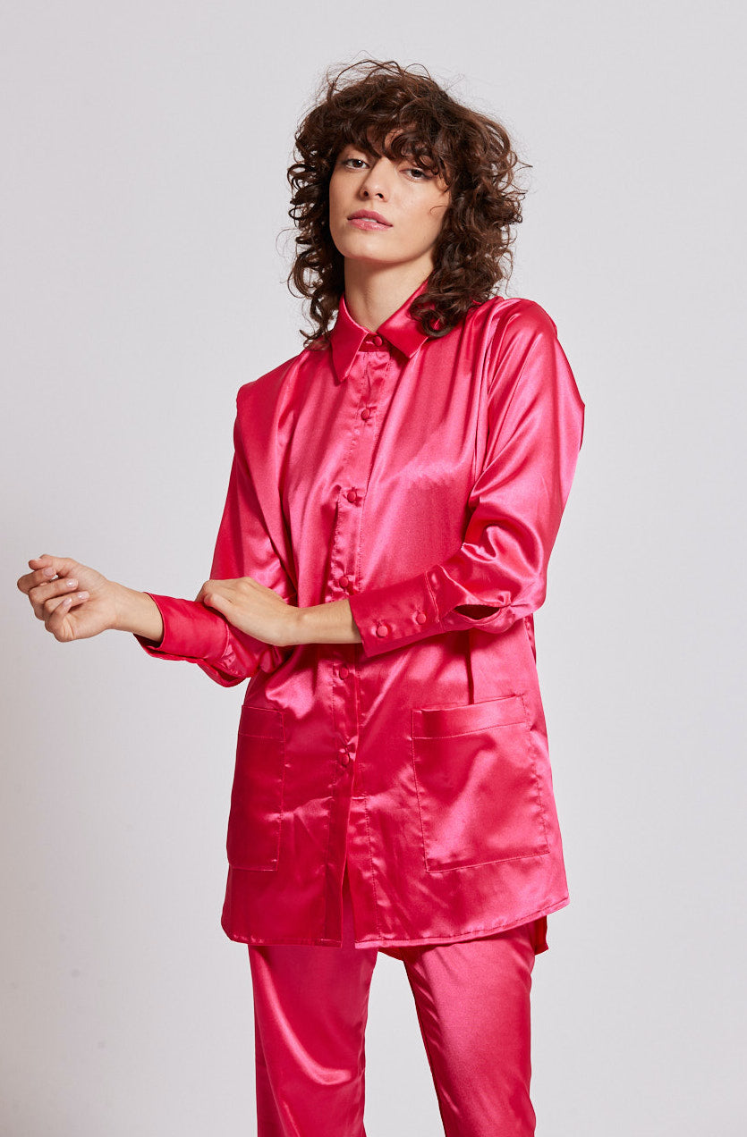 Alma Shirt in Fuchsia