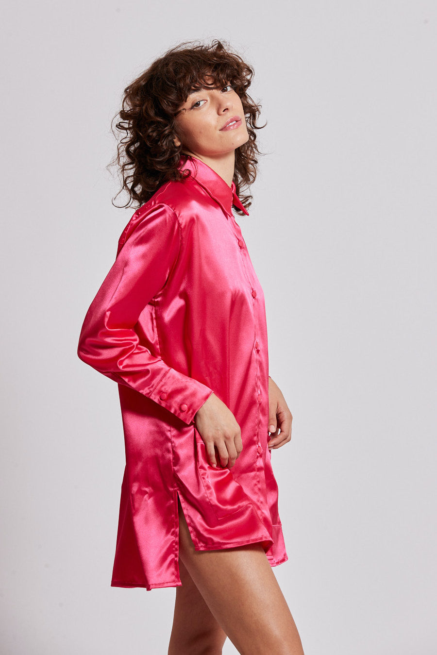 Alma Shirt in Fuchsia