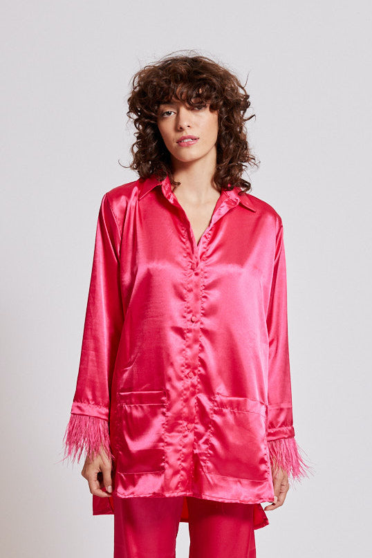 Maria Shirt in Fuchsia