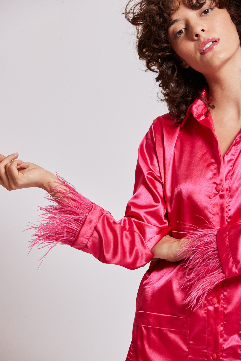 Maria Shirt in Fuchsia